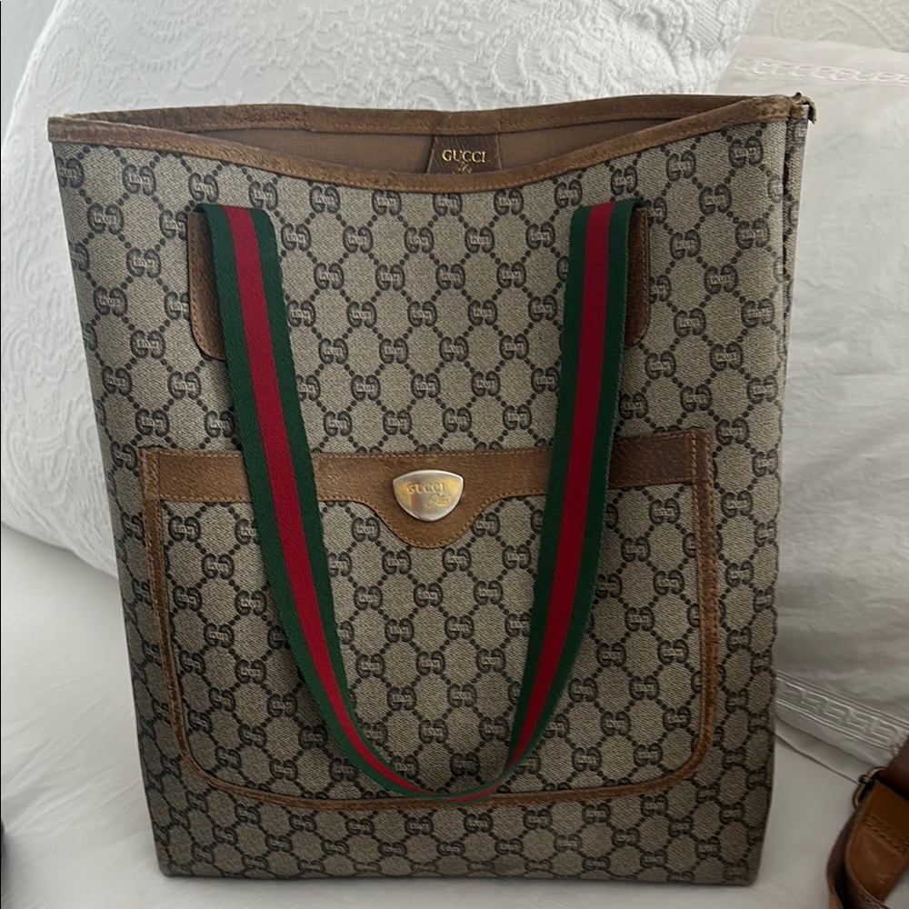 Gucci Brown and Green Women’s Tote Bag